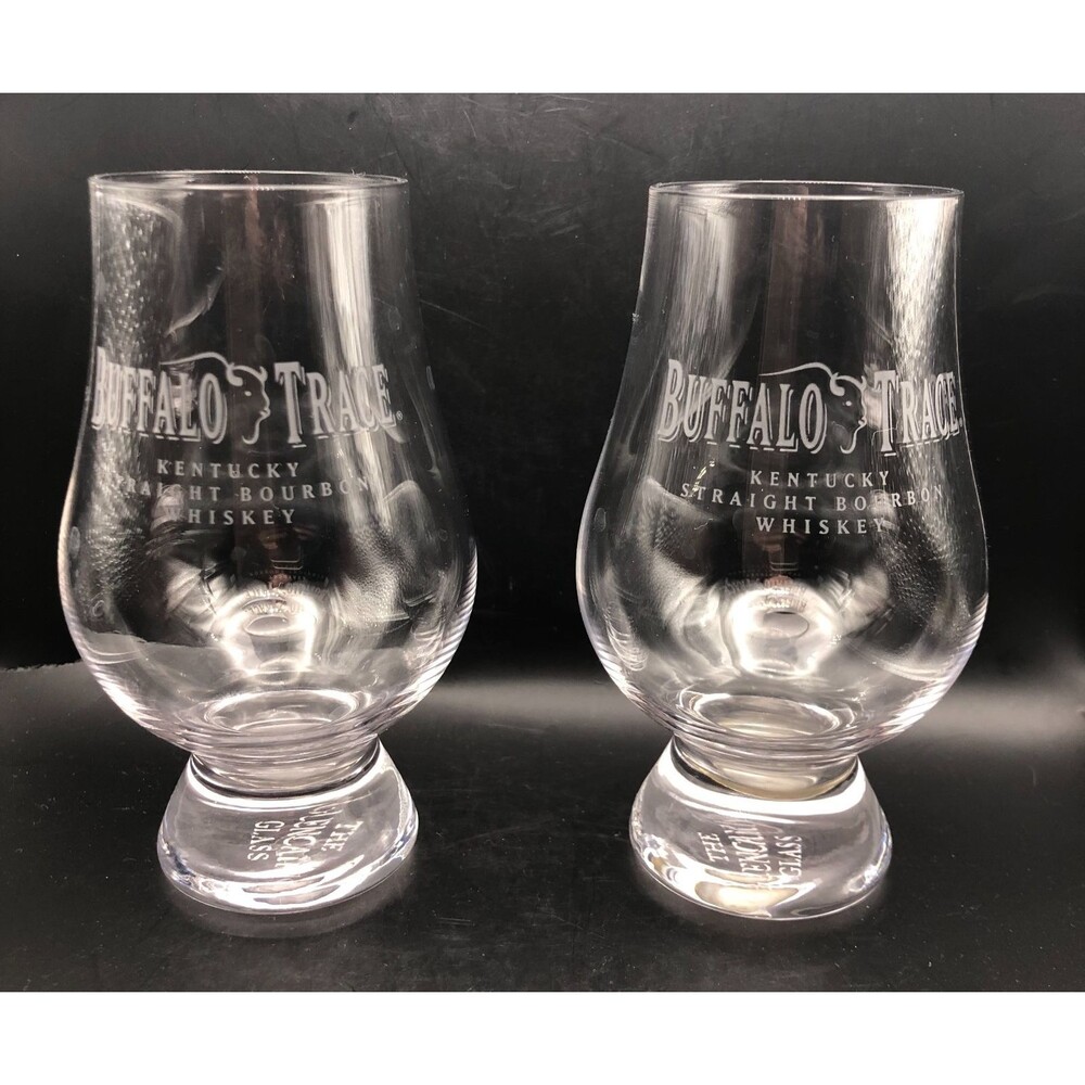 Buffalo Trace Distillery Glencairn Whiskey Bourbon Tasting Glasses Set of 2